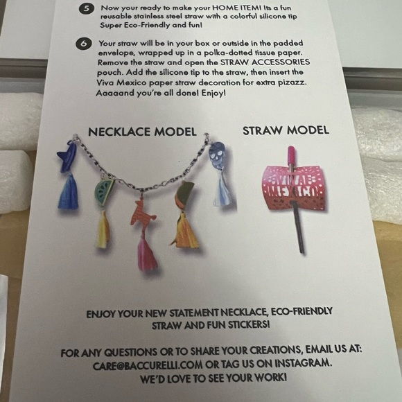 Baccurelli Mystery Craft Club statement necklace box - Picture 4 of 4